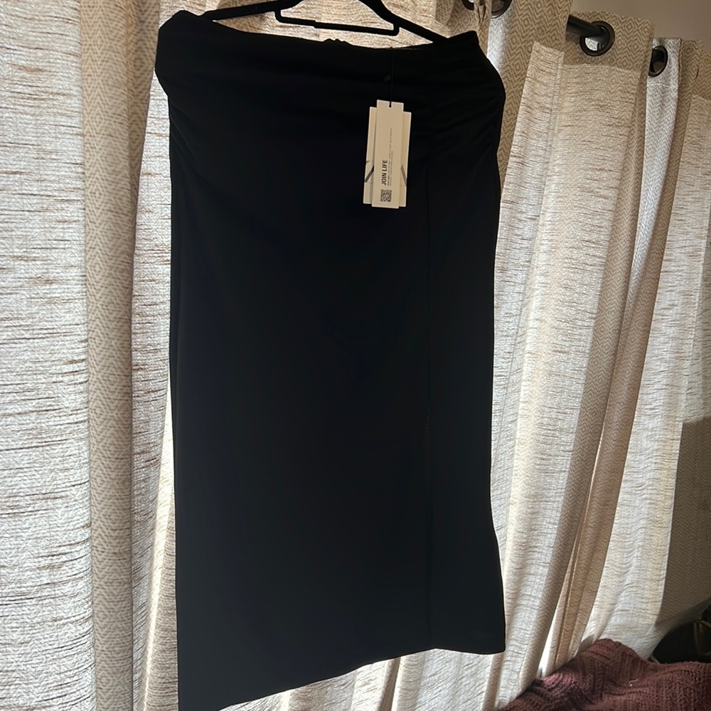 Zara Ruched midi skirt